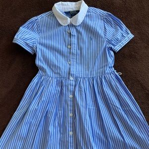 Stripped Polo Ralph Lauren Girls Dress Size 6